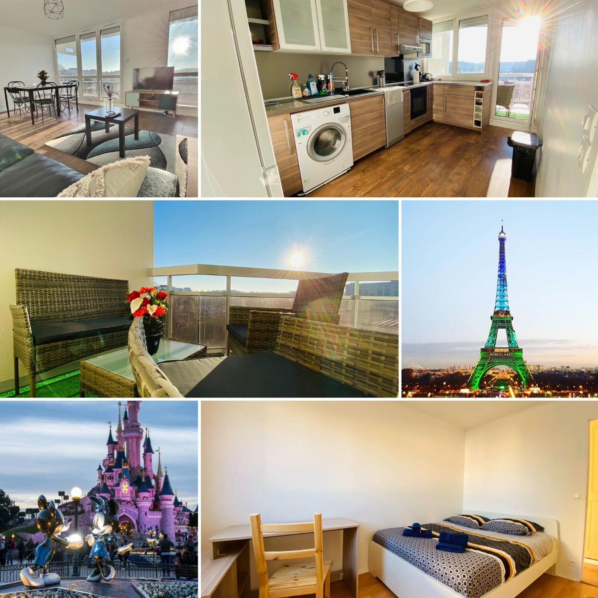 נואזי-לה-גראן L'Appart Passerelle Paris Et Disney - Cozy Houses מראה חיצוני תמונה